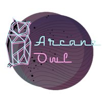 the logo for arcane owl